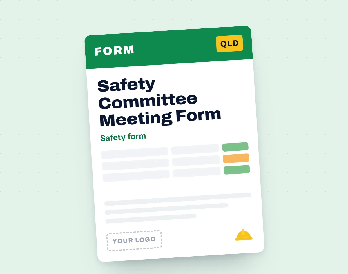 Safety Committee Meeting Form Template