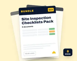 Site Inspection Checklists Pack template cover