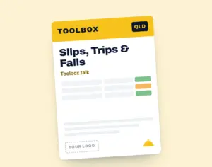 Slips, Trips & Falls Toolbox Meeting Template template cover