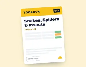 Snakes, Spiders & Insects Toolbox Meeting Template template cover