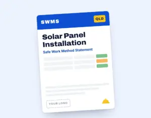 Solar Panel Installation SWMS template cover