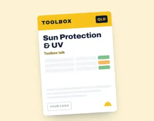 Sun Protection & UV Toolbox Meeting Template template cover