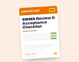 SWMS Review & Acceptance Checklist template cover