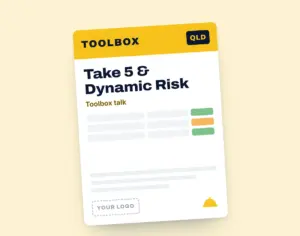 Take 5 & Dynamic Risk Assessment Toolbox Meeting Template template cover