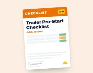Trailer Pre-Start Checklist template cover