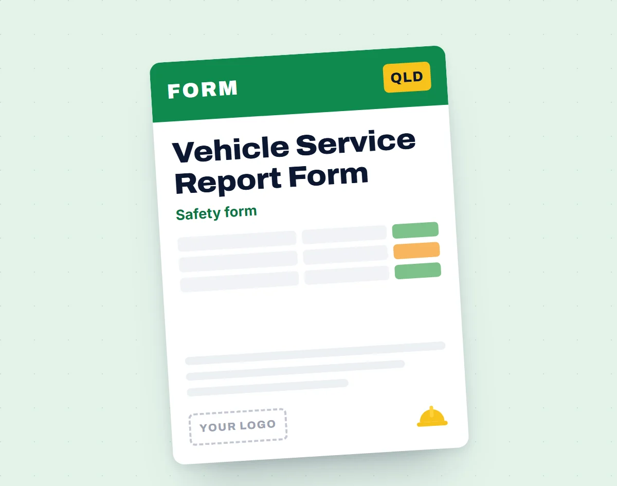 Vehicle Service Report Form