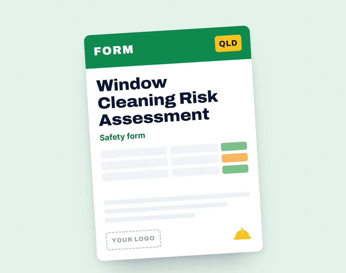 Window Cleaning Site Risk Assessment template cover