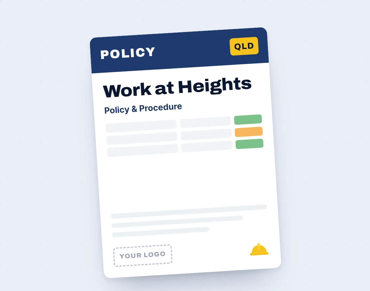 Work at Heights Policy & Procedure Template