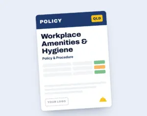 Workplace Amenities & Hygiene Policy Template template cover