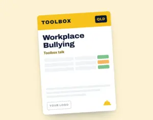 Workplace Bullying Toolbox Meeting Template template cover